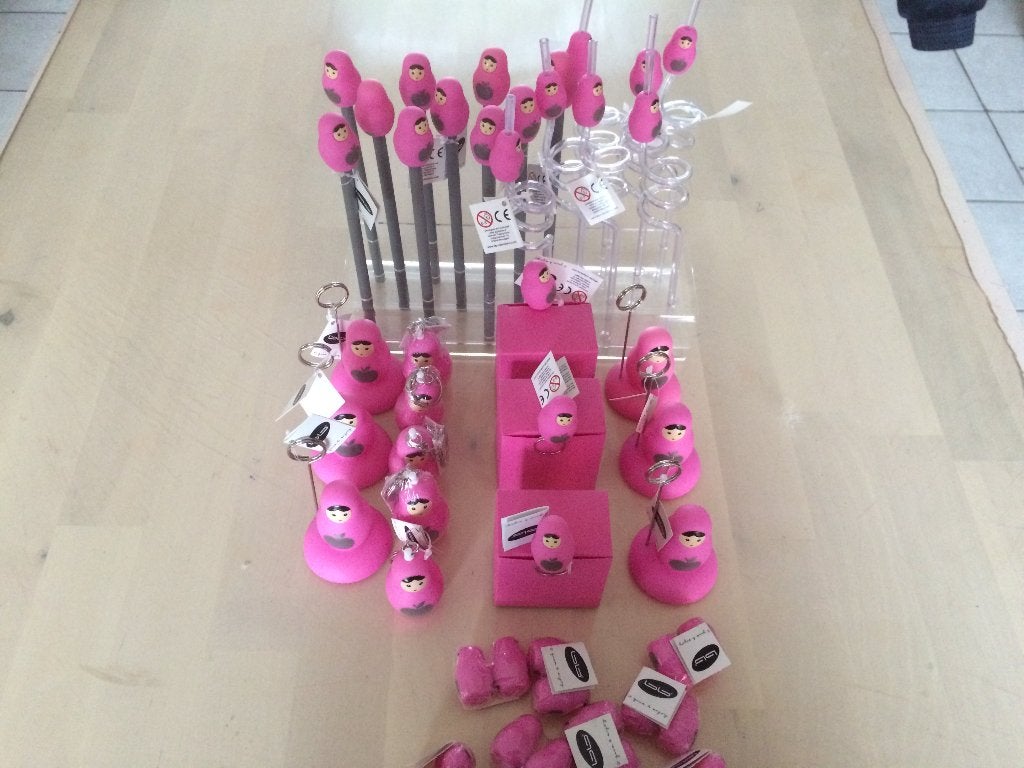 Popje matrousjka ohlala roze van Bb collectie UITVERKOOP, Ophalen of Verzenden, Nieuw, Kraamcadeau