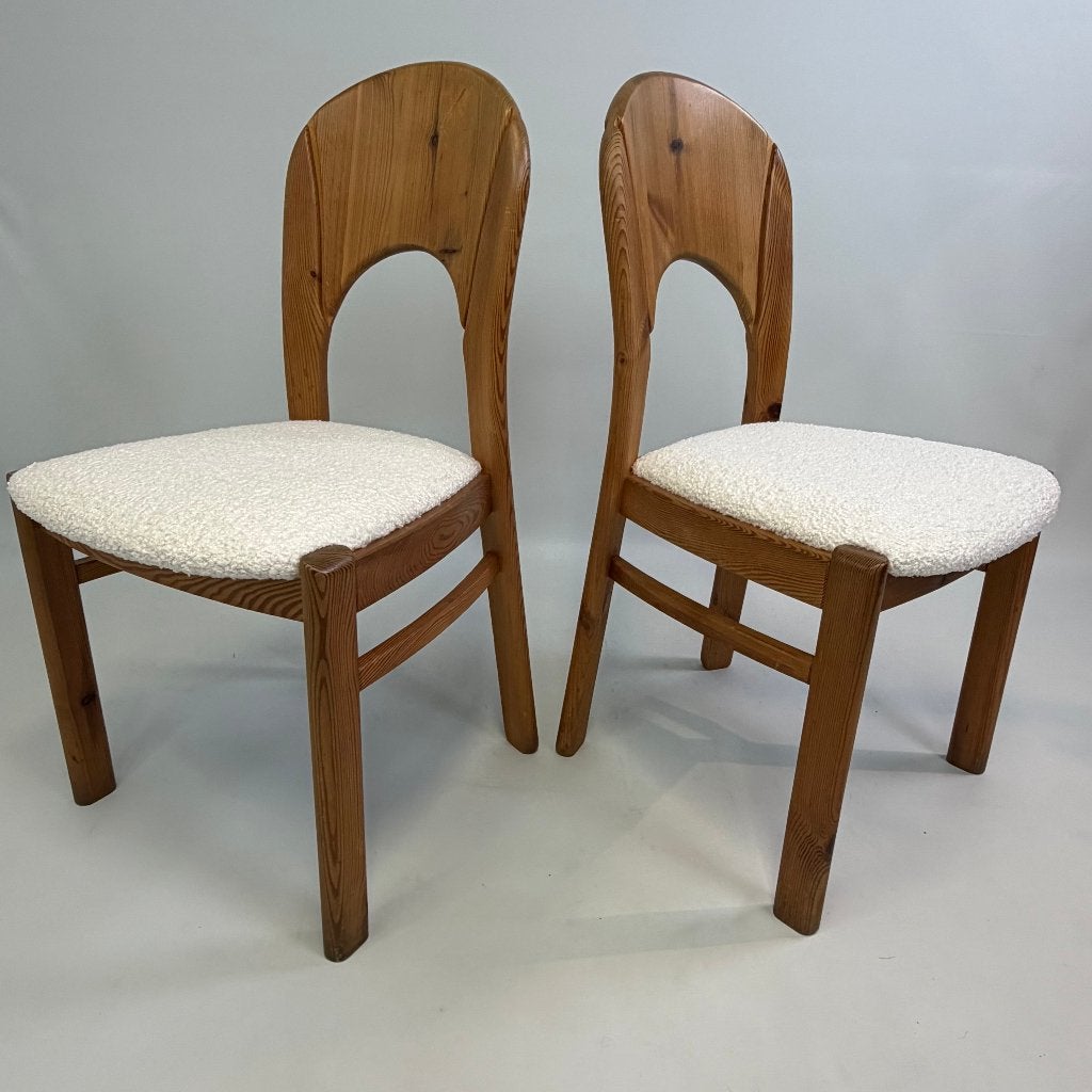 Ensemble de 4 chaises de style Koufou, Maison & Meubles, Scandiavian design, Enlèvement ou Envoi, Autres couleurs, Bois