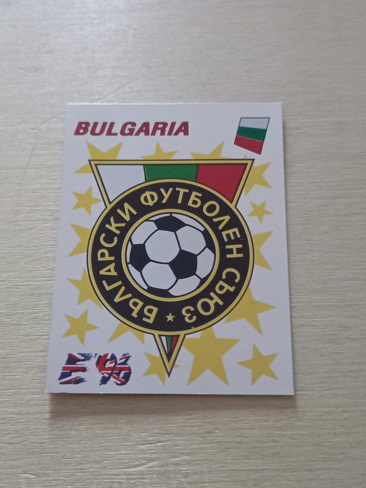 Panini Euro 1996 - N 135 - Insigne Bulgarie, Enlèvement ou Envoi, Neuf, Autocollant