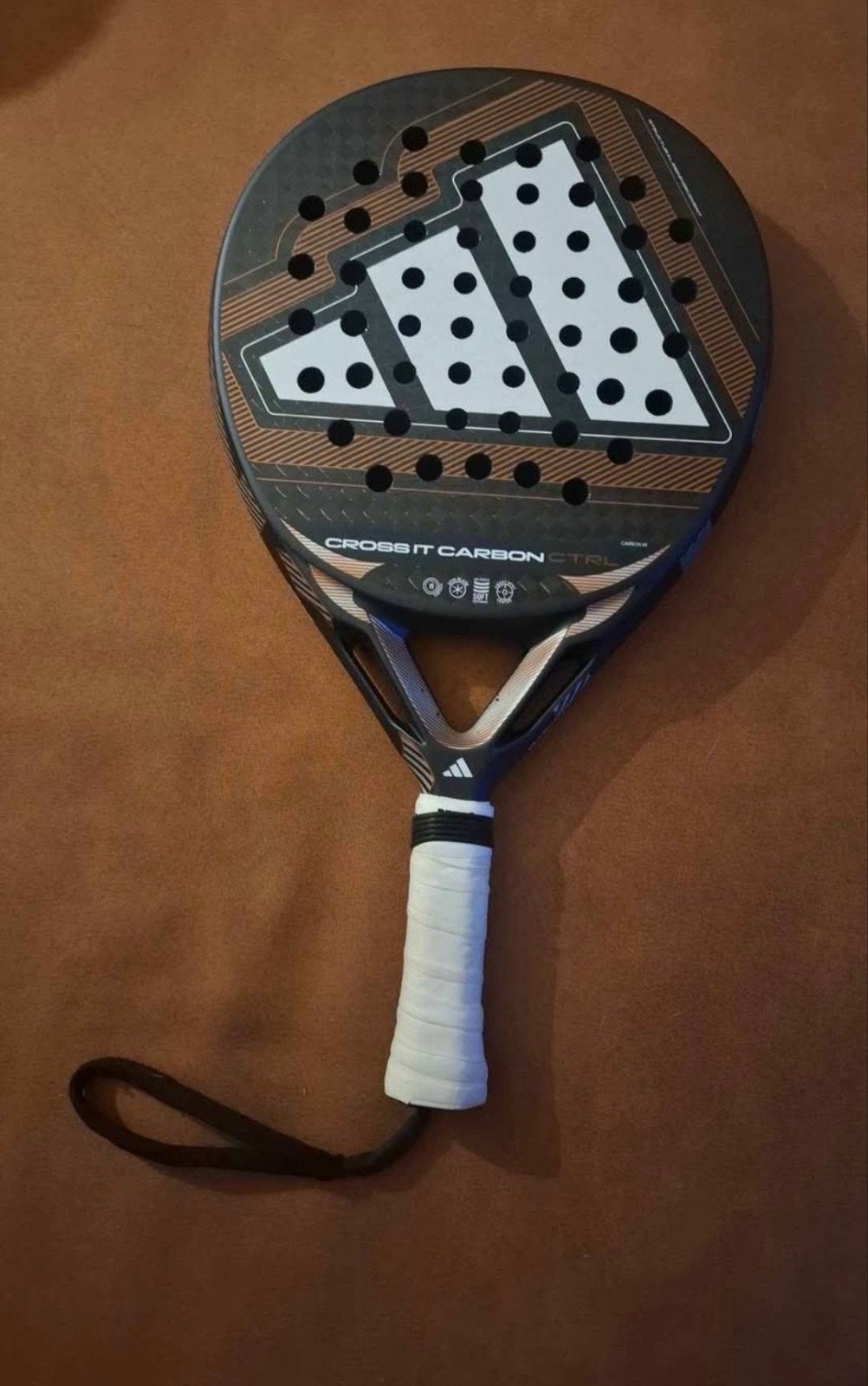 Adidas Cross it Carbon Ctrl te koop!, Enlèvement, Raquette de padel