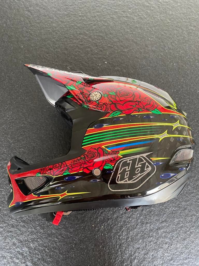 Carbonne D3 troy lee design helm maat S, Enlèvement, Comme neuf, S