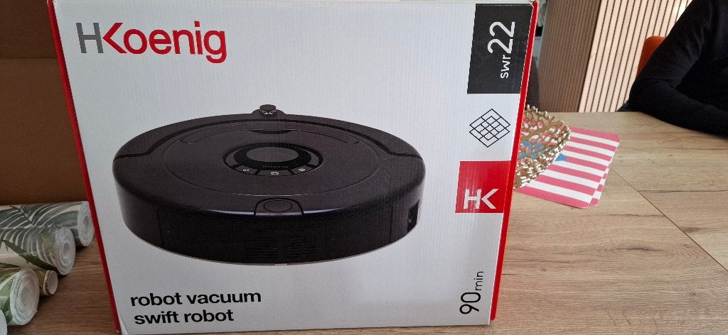 Aspirateur robot HKoenig swr22 neuf, Neuf, 1600 à 2000 watts, Sans fil, Réservoir