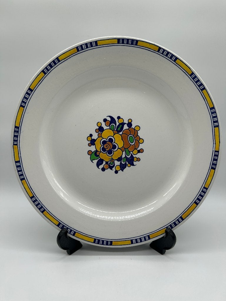 Grand plat ART DECO - BOCH FRERES - D1049, Antiquités & Art, Antiquités | Céramique & Poterie, Enlèvement ou Envoi