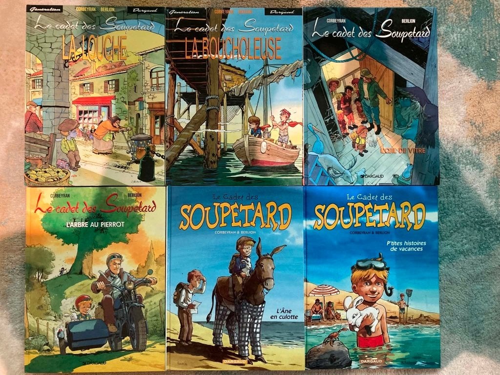 Lot 6 BD - Le Cadet des Soupetard  - Dargaud - 4 EO, Livres, BD, Série complète ou Série, Enlèvement ou Envoi, Utilisé