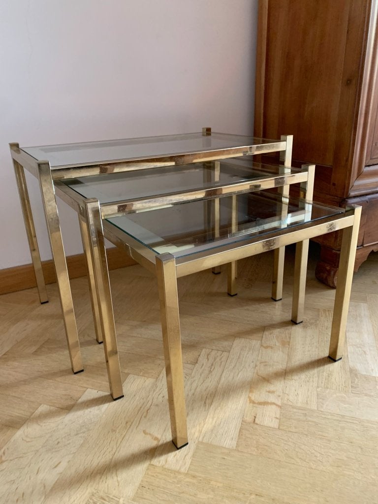 Vintage bijzettafels, Antiek en Kunst, Ophalen