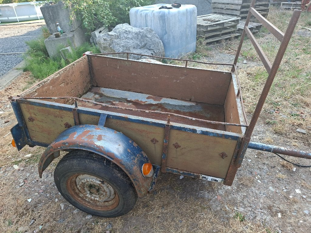 Remorque Deckers simple essieux 500kg, Enlèvement, Utilisé