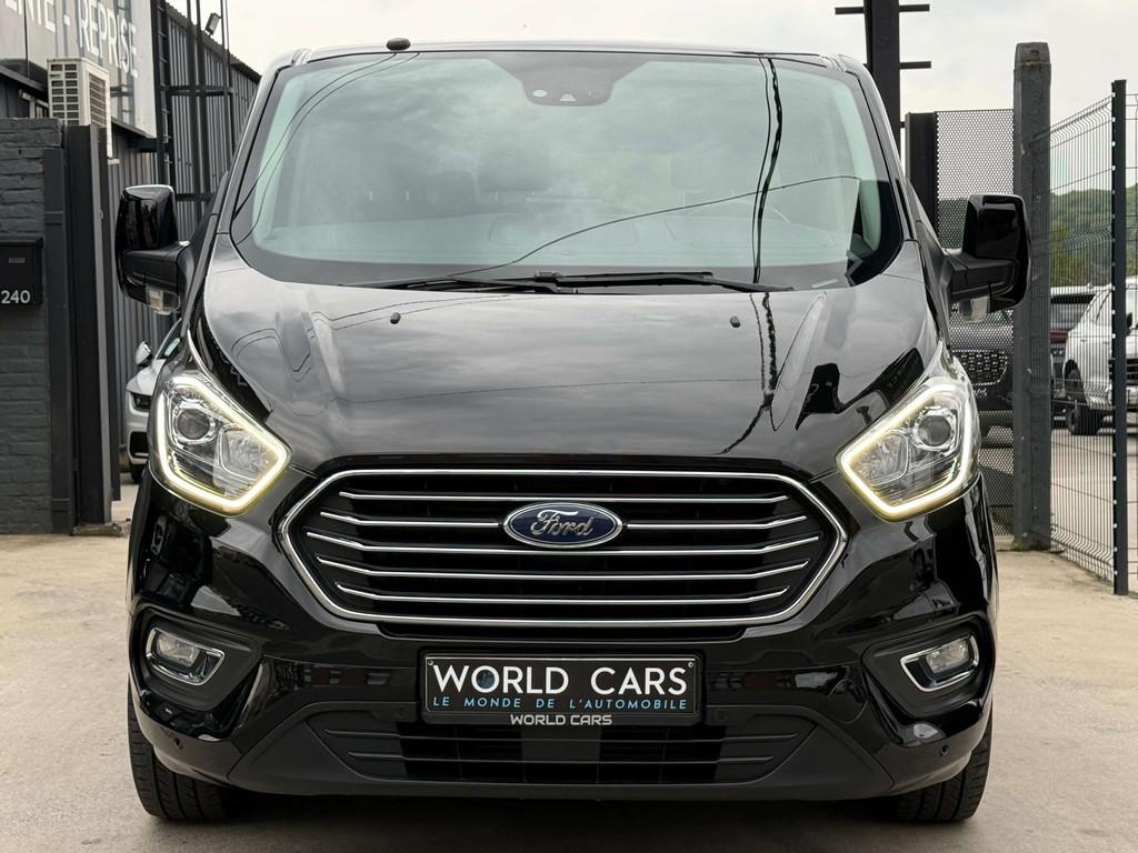 Ford Tourneo Custom 2.0 TDCi L2H1 TVAC*BTWIN LONG CHASSIS -, Auto's, Gebruikt, 4 cilinders, Zwart, Diesel