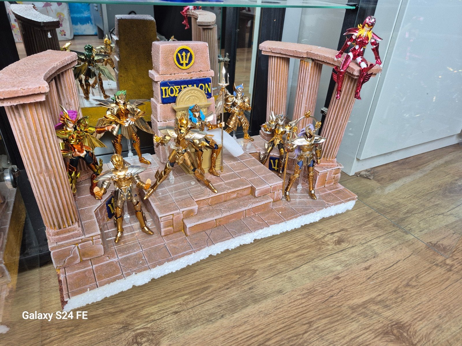 saint seya myth cloth arc poseidon complet avec diorama, Collections, Enlèvement