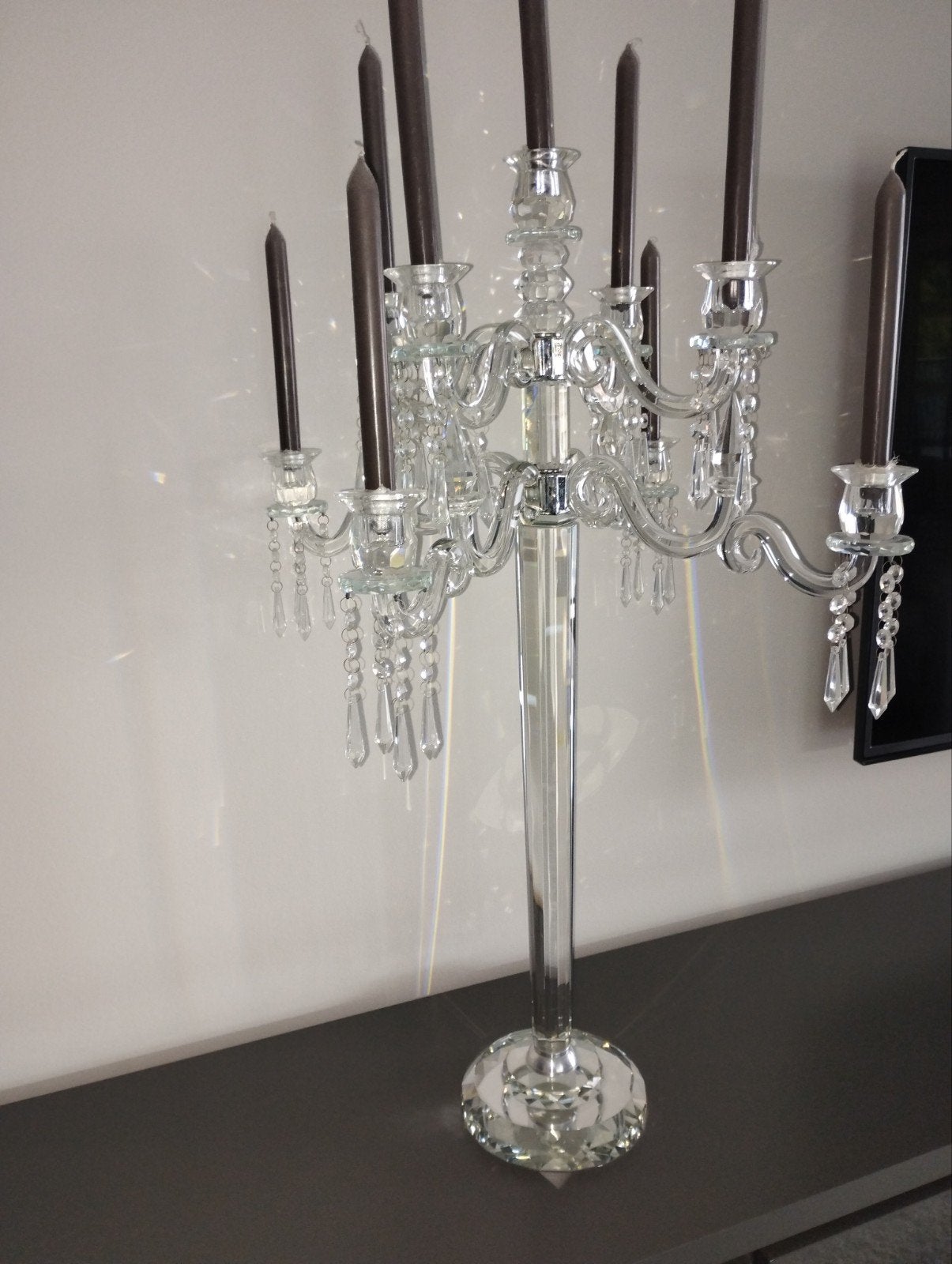 Mooie kristallen kandelaar, Antiek en Kunst, Antiek | Glaswerk en Kristal, Ophalen