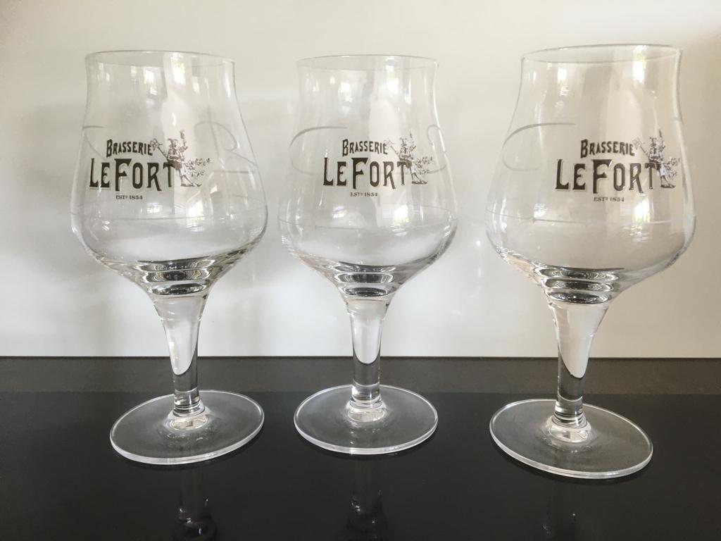 Le Fort bierglazen - NIEUW, Verzamelen, Ophalen, Nieuw, Bierglas