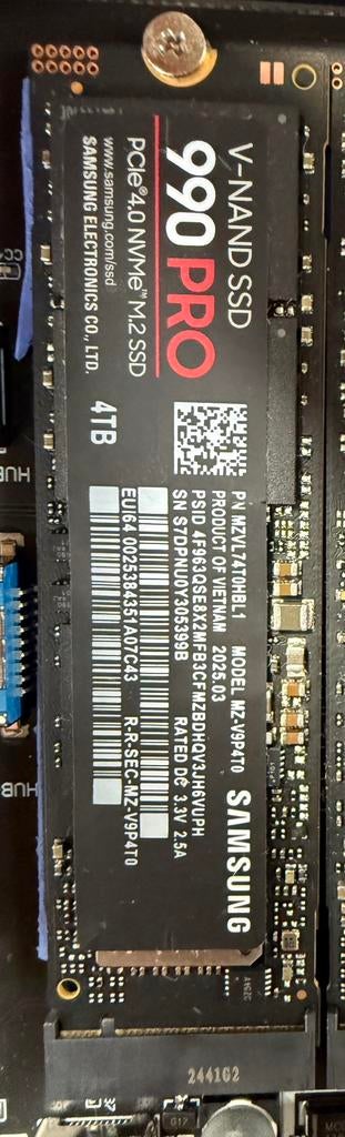 Nieuwe samsung 4tb ssd nvme 990 pro, Computers en Software, Harde schijven, Ophalen of Verzenden, Nieuw, SSD