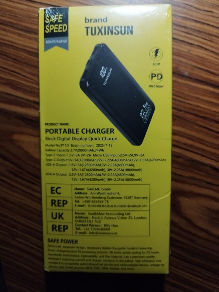 Powerbank 20.000mah, Télécoms
