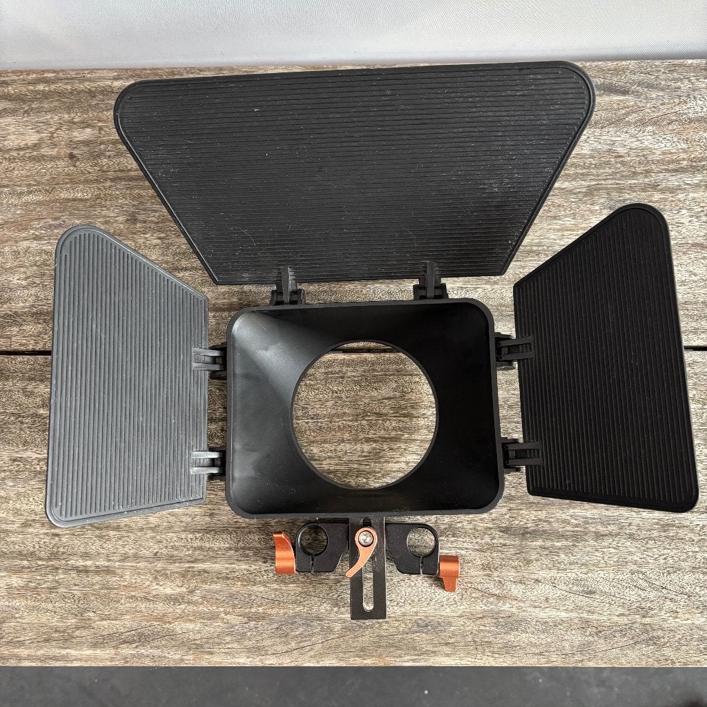 Matte Box 15mm Rods – voor lens max 85mm, Audio, Tv en Foto, Overige merken, Overige typen, Ophalen of Verzenden, Gebruikt
