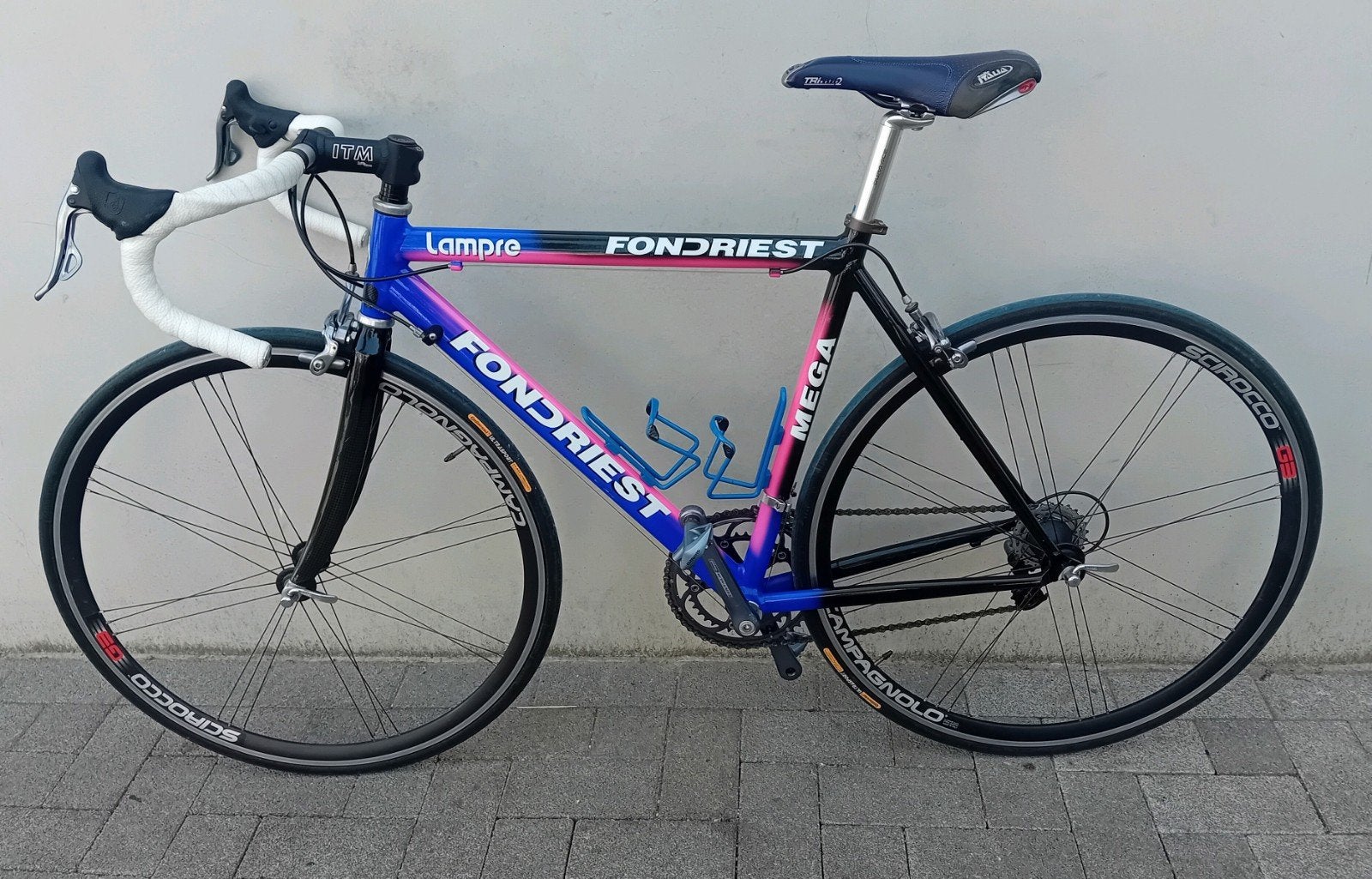 Koersfiets alu retro Fondriest 28inch 2x10speed Compagnolo🚴, 28 inch, Velgrem, Aluminium, Zo goed als nieuw
