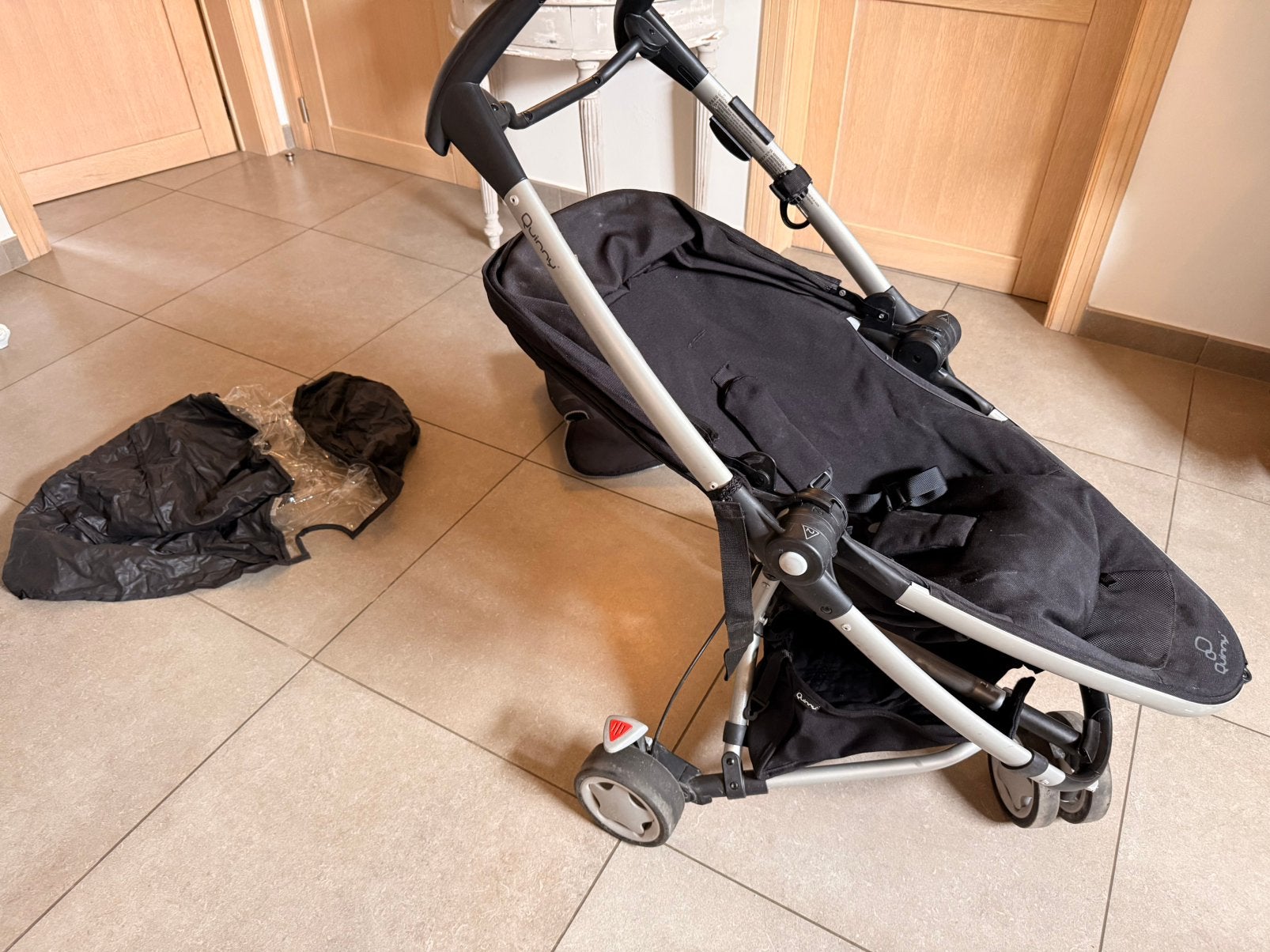 Poussette Quiny Zapp Xtra + housse de transport, Enlèvement, Utilisé, Quinny, Protection de pluie