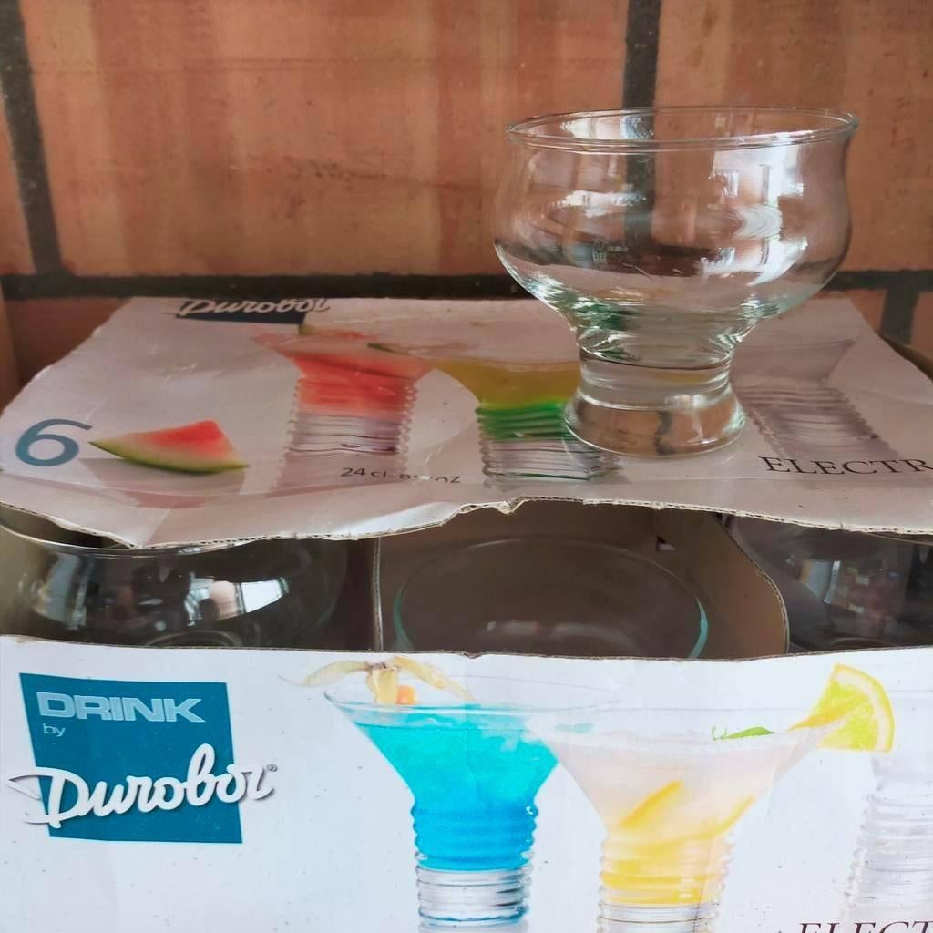 6 cocktailglazen longdrink aperitief glazen glas zomer bbq, Huis en Inrichting, Ophalen of Verzenden, Glas