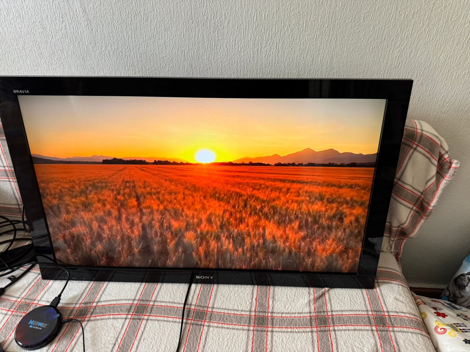 Sony Bravia LCD TV40”( 102cm) + H96 Max Android tv box, TV, Hi-fi & Vidéo, Télévisions, LCD, Enlèvement, Utilisé, 100 cm ou plus