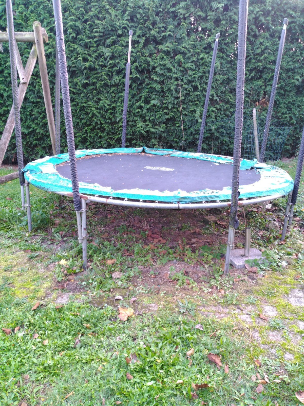 trampoline, Ophalen