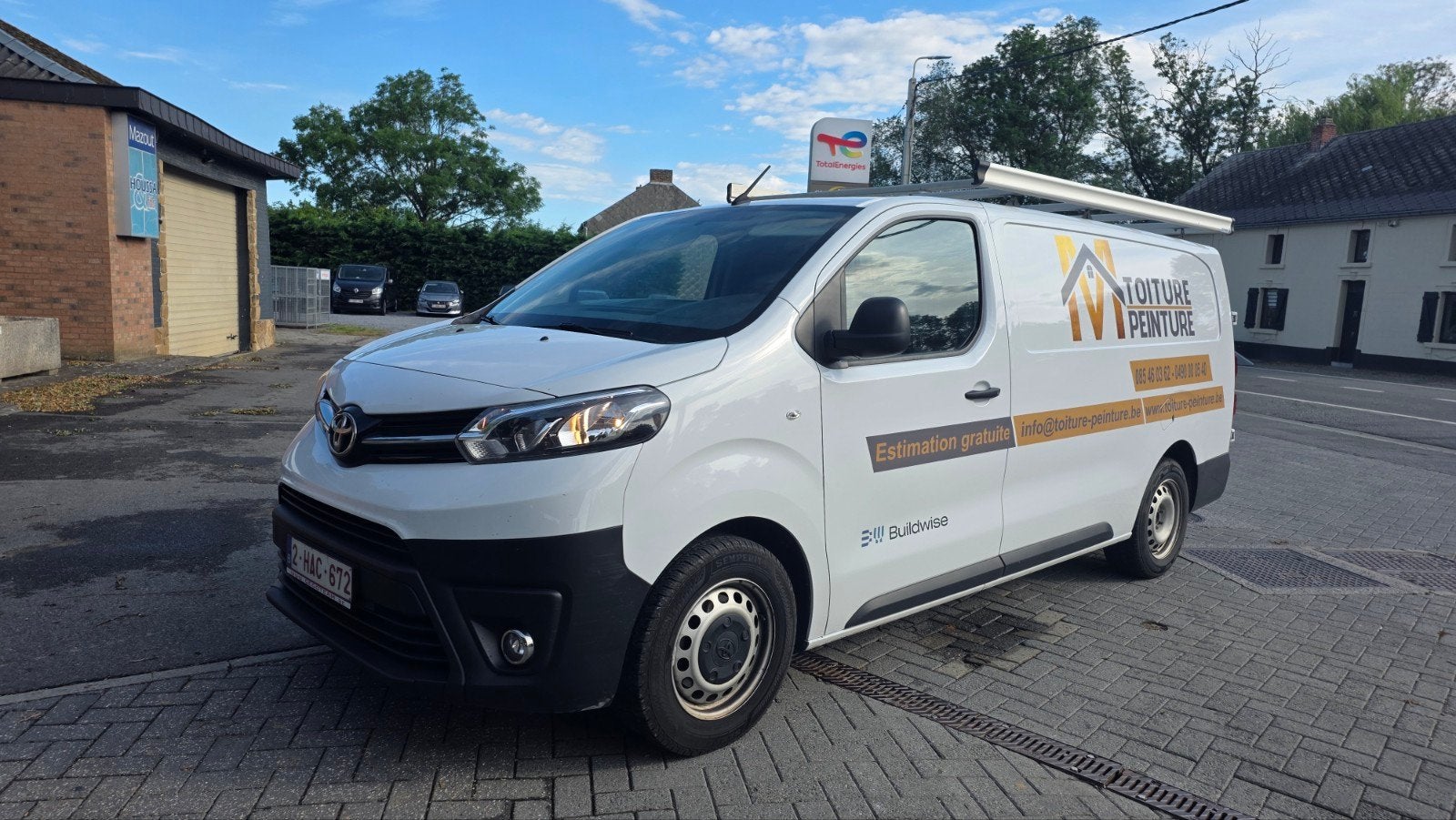 Toyota Proace pick-up, Auto's, Bestelwagens en Lichte vracht, Voorwielaandrijving, 4 cilinders, Leder en Stof, Wit