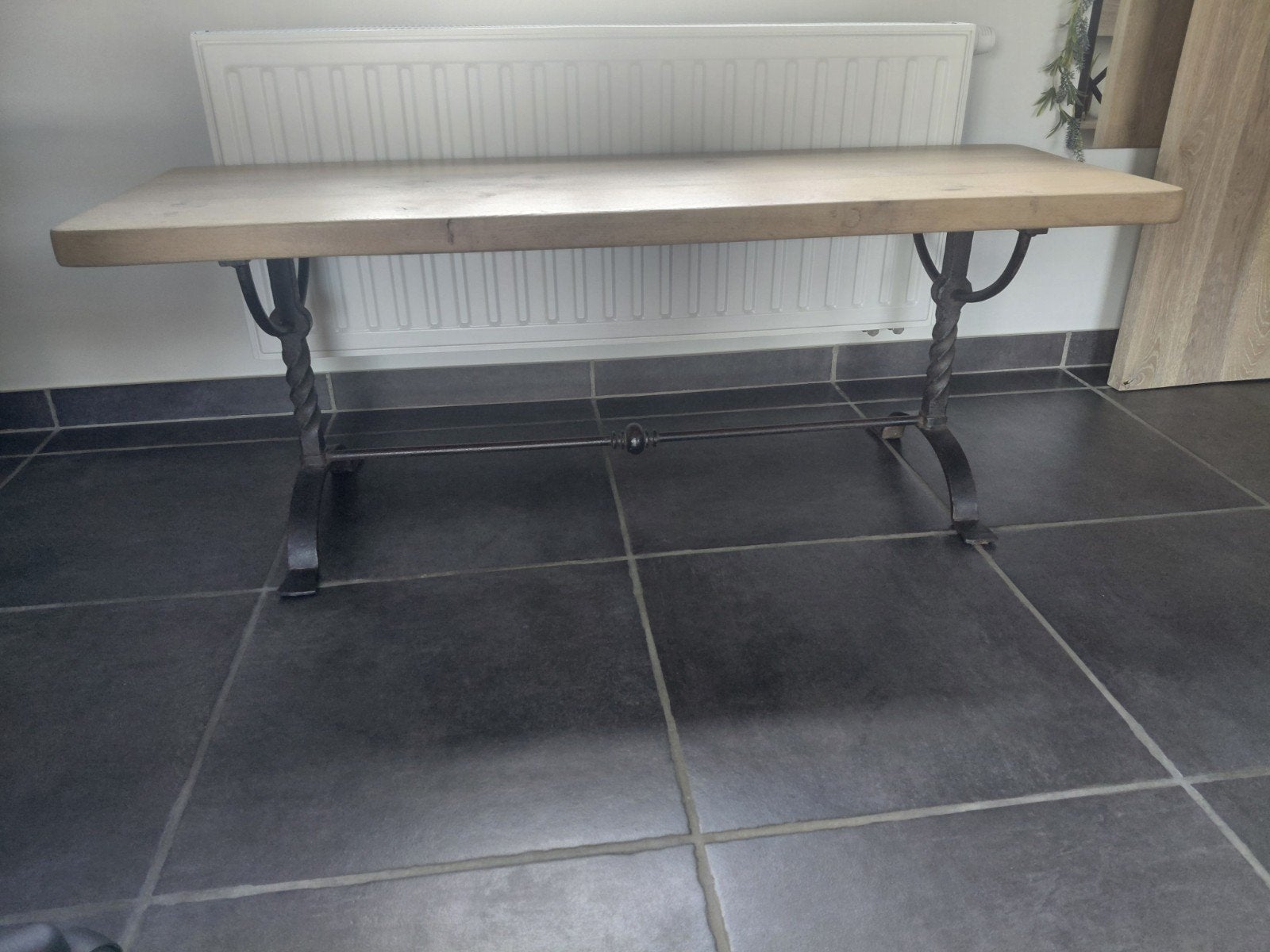 salontafel eik, Ophalen