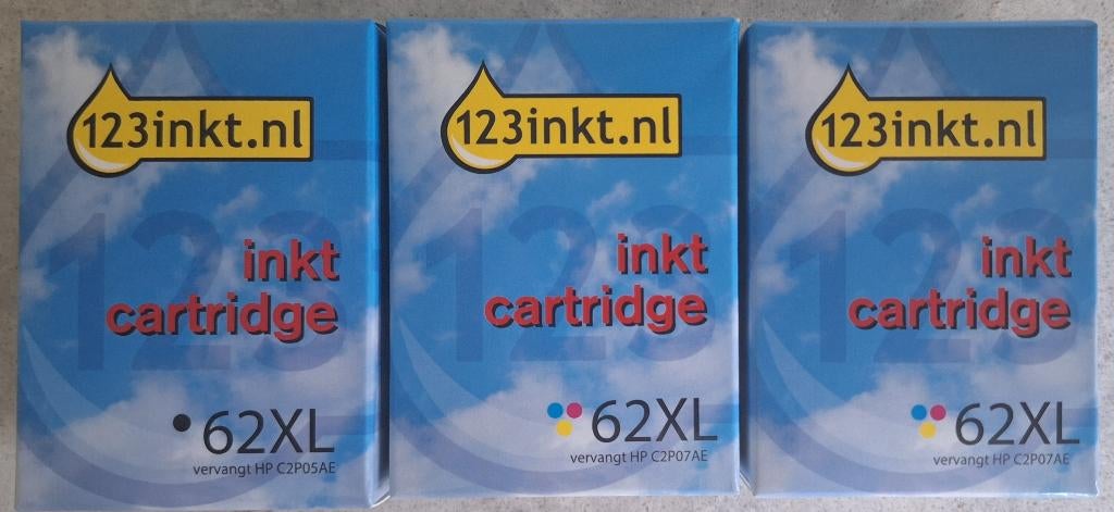 Inktpatronen 62XL  voor HP printer, Computers en Software, Printerbenodigdheden, Nieuw, Cartridge, Ophalen of Verzenden
