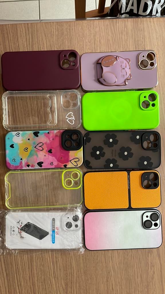 10 telefoonhoesjes voor iphone 15, Ophalen, Zo goed als nieuw