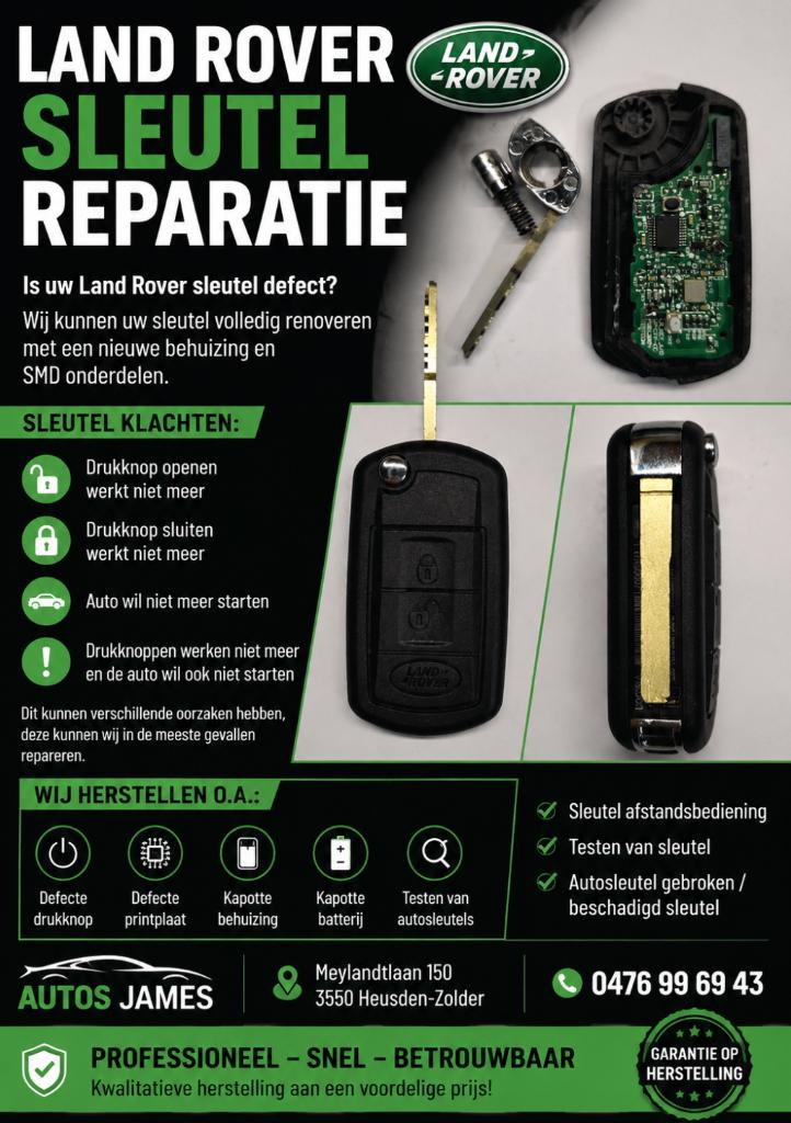 Land Rover Sleutel Reparatie, Auto-onderdelen, Dashboard en Schakelaars, Rover, Nieuw, Ophalen