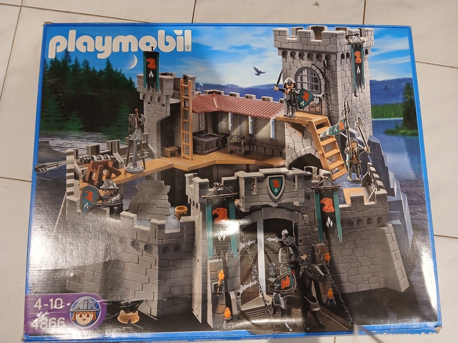 playmobil 4866 kasteel van de Valkenridders, Gebruikt, Complete set, Ophalen of Verzenden, Kasteel/Fort