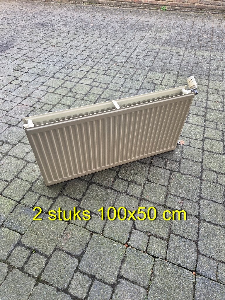 RADIATOREN + BEUGELS + THERM.KRANEN, Bricolage & Construction, Chauffage & Radiateurs, Utilisé, Radiateur, 30 à 80 cm, 60 à 150 cm