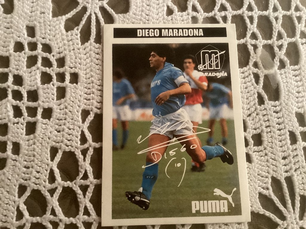Puma sticker DIEGO MARADONA voetbal, Verzamelen, Ophalen of Verzenden, Gebruikt