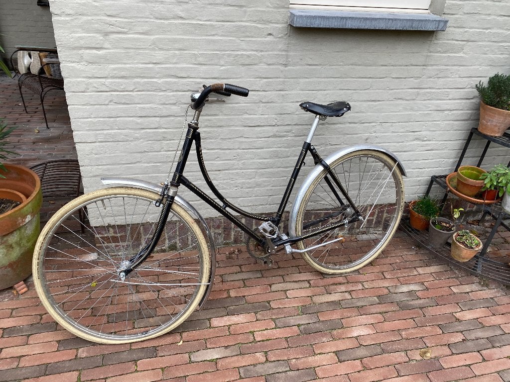 Gazelle oldtimer damesfiets - looping frame - 1936, Fietsen en Brommers, Ophalen, Terugtraprem, 47 tot 51 cm, Jaren '30