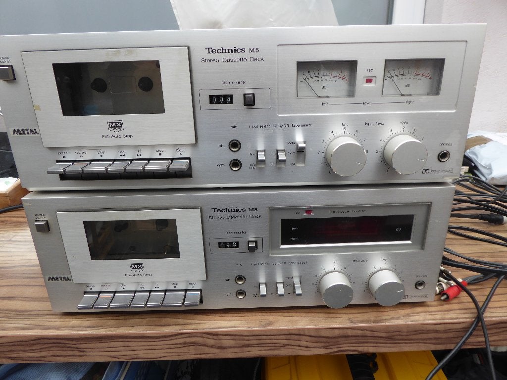 technic M5 et M8 stéréo cassettes deck +  s e et tourne, Enlèvement, Autres marques