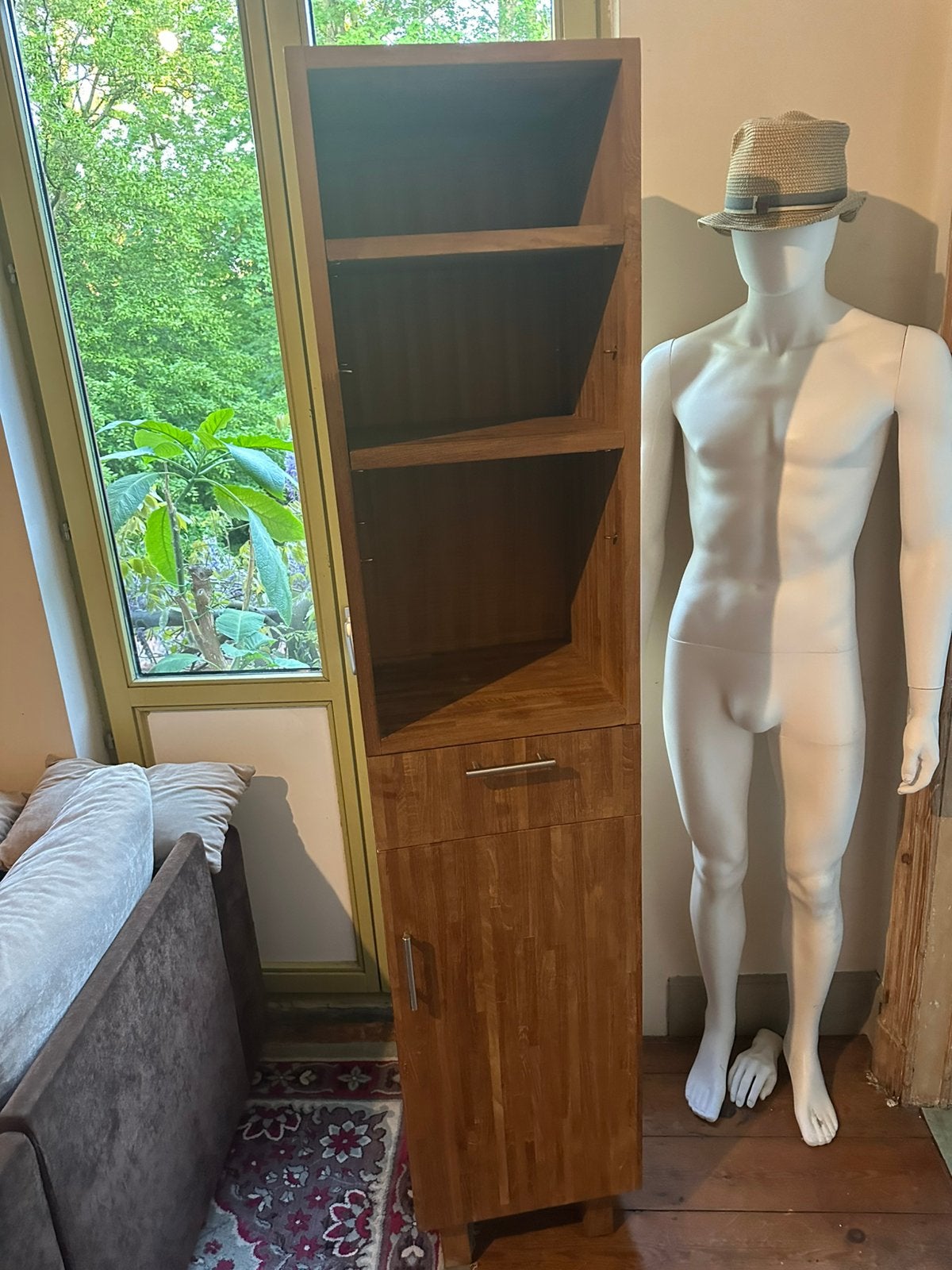 Meuble Colonne pour salle de bain ou autres en bois massif, Maison & Meubles, Enlèvement, Utilisé