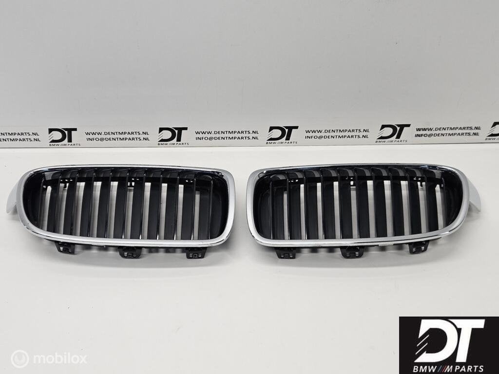 Grille set BMW F30 F31 LCI 320d ED 51137405835 51137405836, Gebruikt, Ophalen of Verzenden