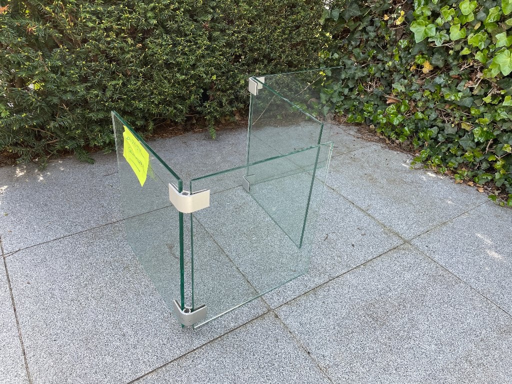 Glazen onderstel salontafel, Ophalen, Gebruikt, Glas