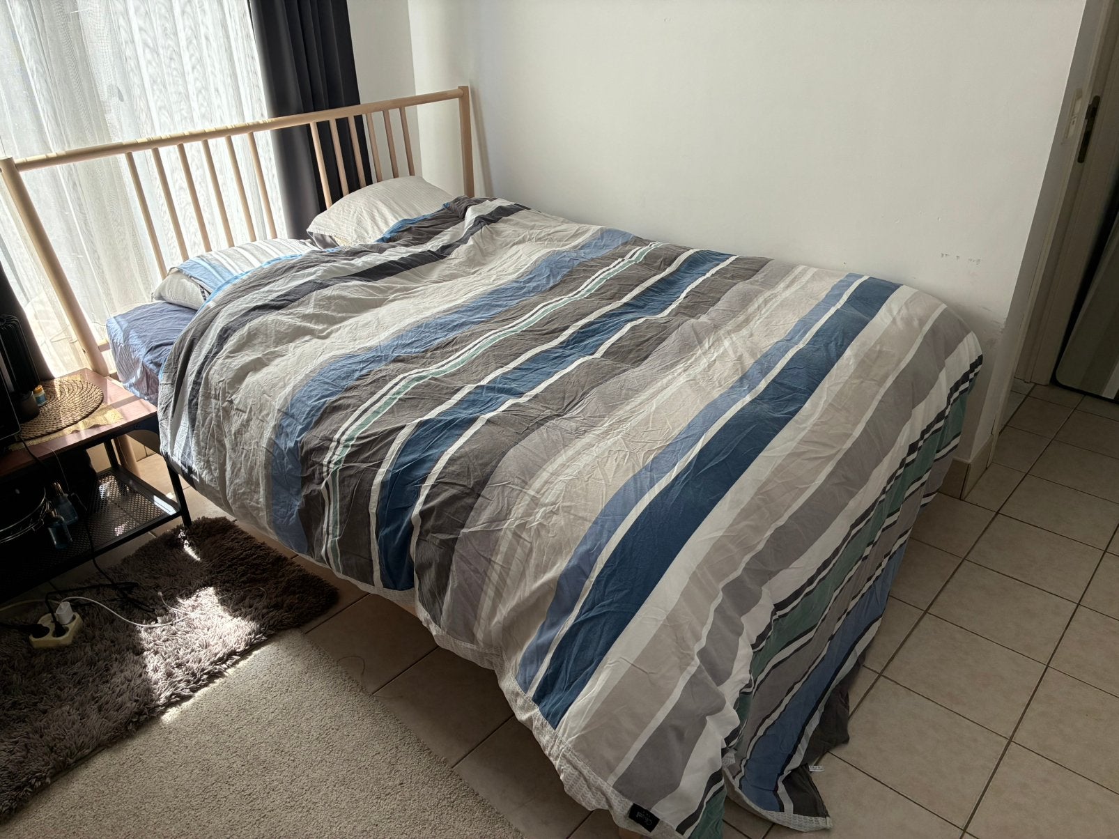 Björksnäs bed + matras, Maison & Meubles, Chambre à coucher | Lits, Enlèvement, Utilisé