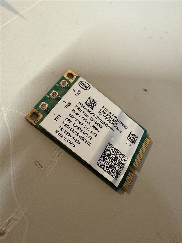 lenovo thinkpad x200s wifi draadloze netwerkkaart 533an_mmw, Enlèvement ou Envoi, Comme neuf
