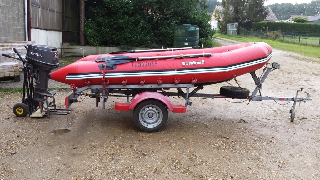 Lucht boot met remorque, Watersport en Boten, Ophalen