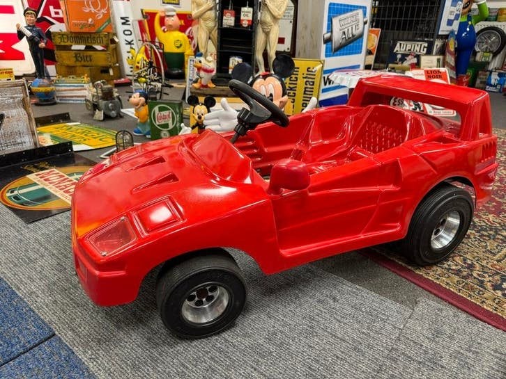Vintage Ferrari F40 trapauto voor kinderen - Rood