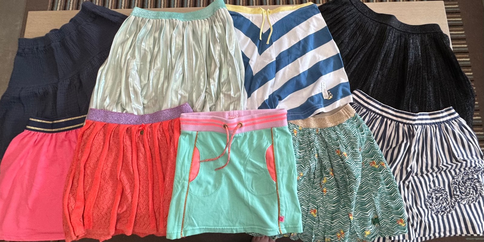 Pakket 9 rokjes maat 134/140, Kinderen en Baby's, Kinderkleding | Maat 134, Ophalen, Gebruikt, Meisje, Jurk of Rok
