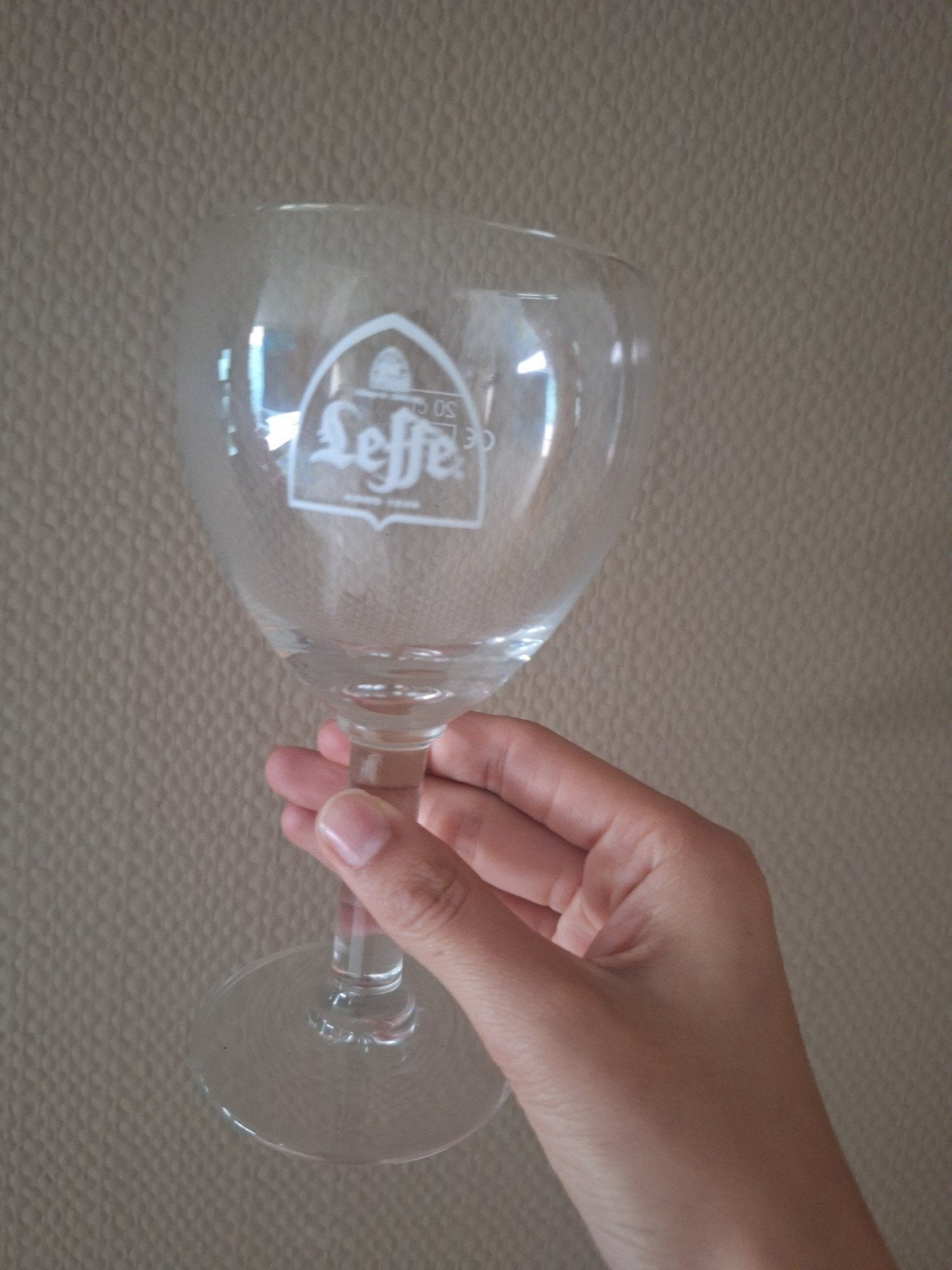 Leffe glas 20cl €1/ stuk  (7st), Verzamelen, Ophalen, Zo goed als nieuw, Bierglas