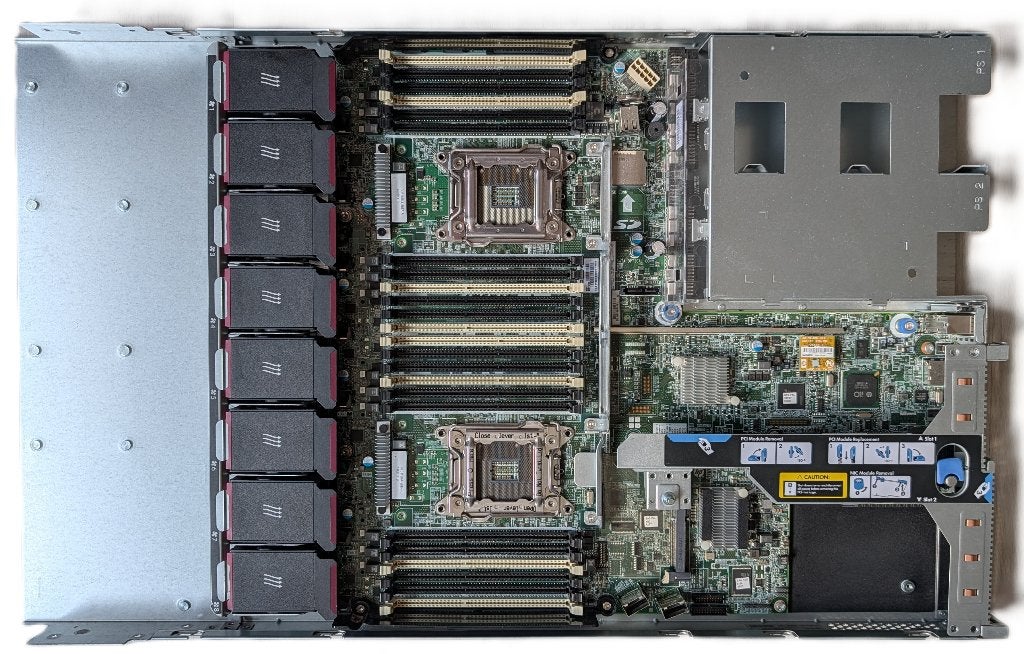 HP DL360p G8 1U Barebone Chassis + MB (Enkel afhaling!), Ophalen, Gebruikt, 512 GB, NO HDD