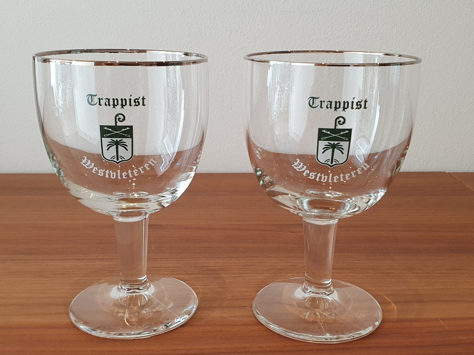 2x Westvleteren glazen, Enlèvement ou Envoi, Comme neuf
