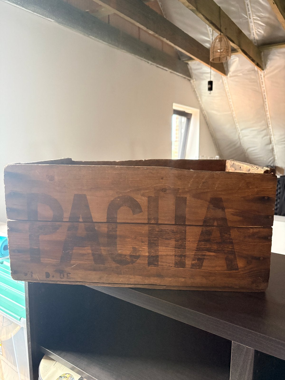 Houten kist decoratief Pacha, Maison & Meubles, Accessoires pour la Maison | Coffres, Enlèvement, Utilisé
