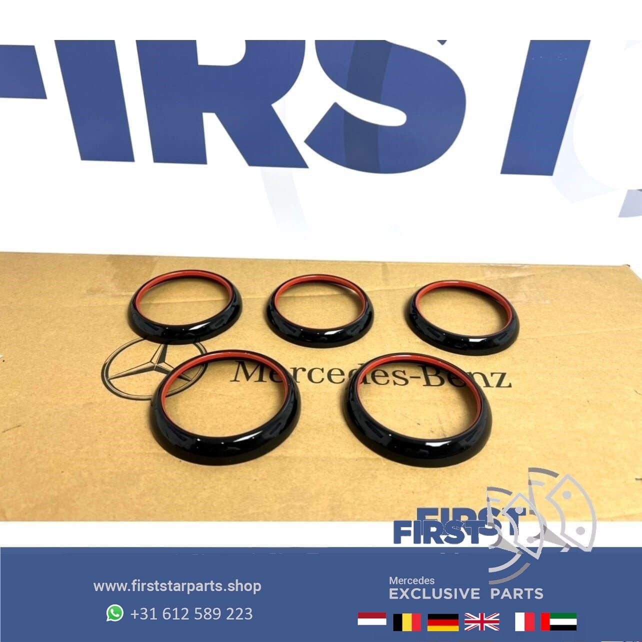 RODE AMG LUCHTROOSTERS voor Mercedes W176 W117 W156 A45 CLA4, Gebruikt, -, Ophalen of Verzenden, -