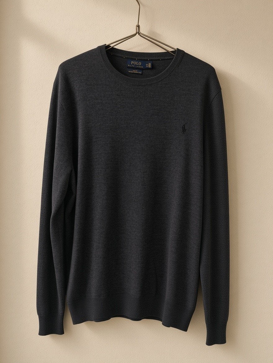 Polo Ralph Lauren Dark blue sweater | Merino Wool size XXL, Blauw, Overige maten, Ophalen of Verzenden, Polo Ralph Lauren