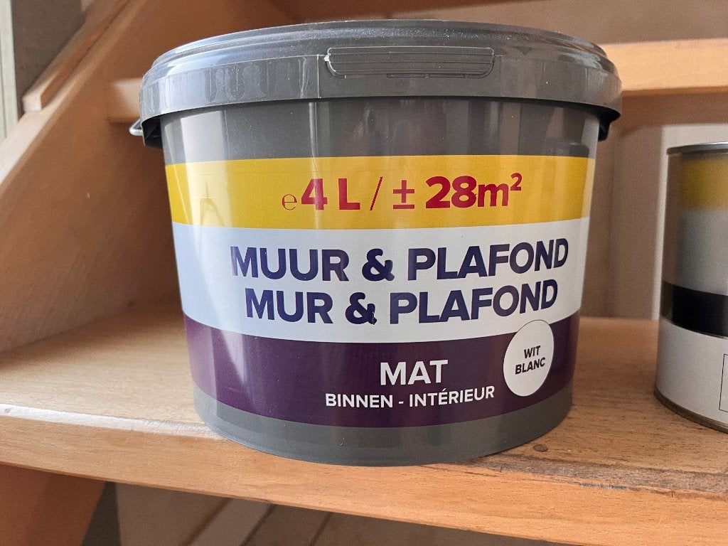 Muur-en plafondverf Hubo, Bricolage & Construction, Neuf, Moins de 5 litres, Enlèvement, Peinture