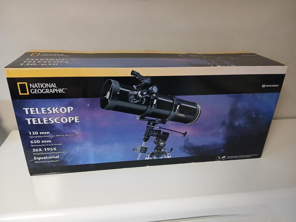 Bresser National Geographic 76700 EQ-telescoop, Audio, Tv en Foto, Optische apparatuur | Telescopen, Ophalen of Verzenden, Zo goed als nieuw