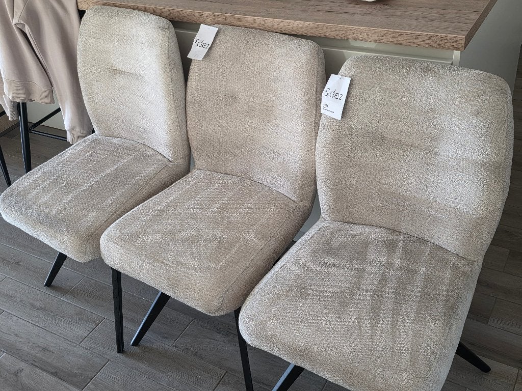 6 eetkamerstoelen of aantal naar keuze, Huis en Inrichting, Stoelen, Ophalen, Overige kleuren, Nieuw, Stof