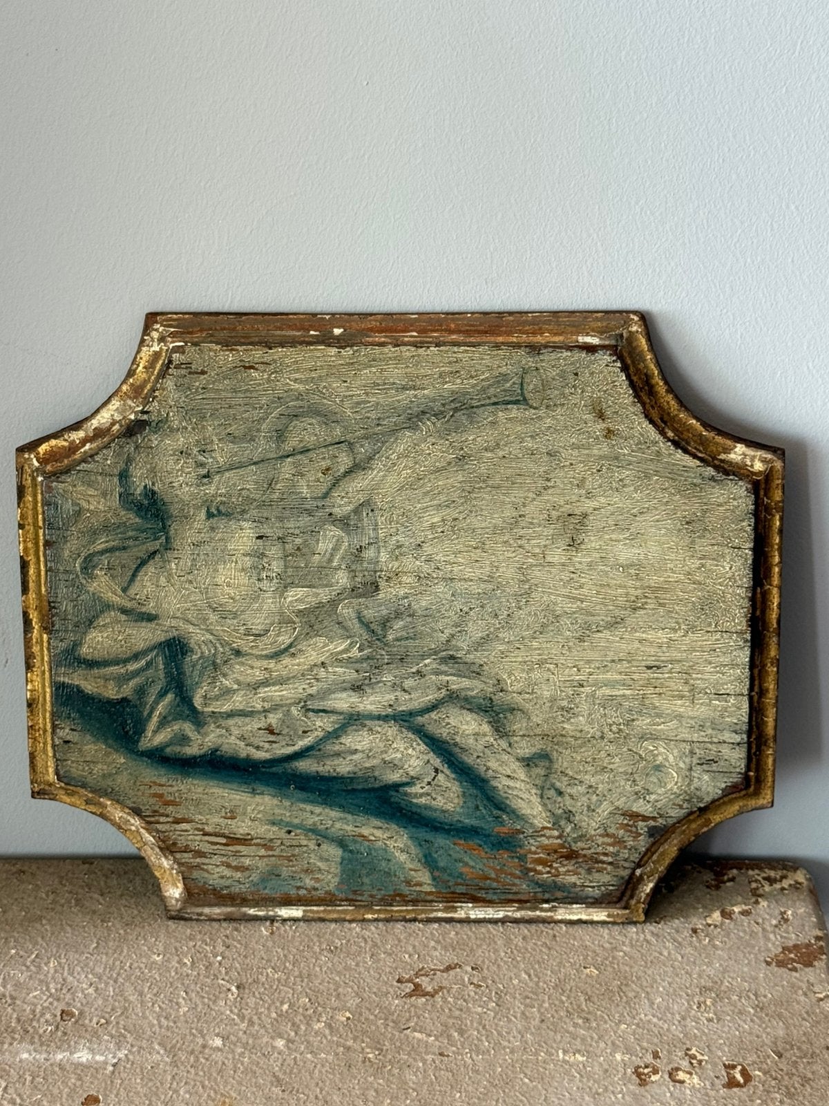 18eeuwse olieverf schets op paneel / Frankrijn / 25x19, Antiek en Kunst, Ophalen of Verzenden